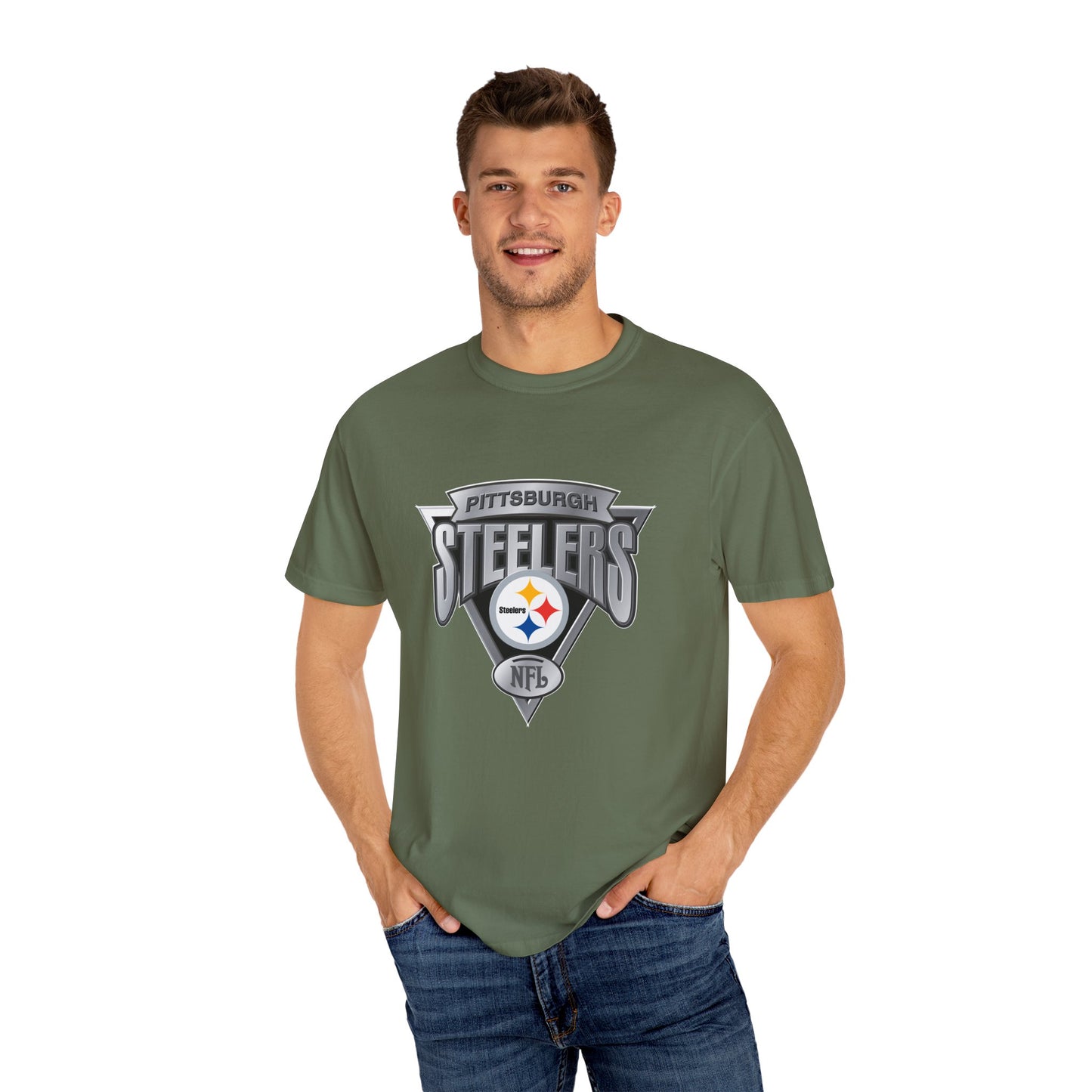 Pittsburgh Steelers Nation Garment-Dyed T-Shirt – Premium Cotton Tee for Customization