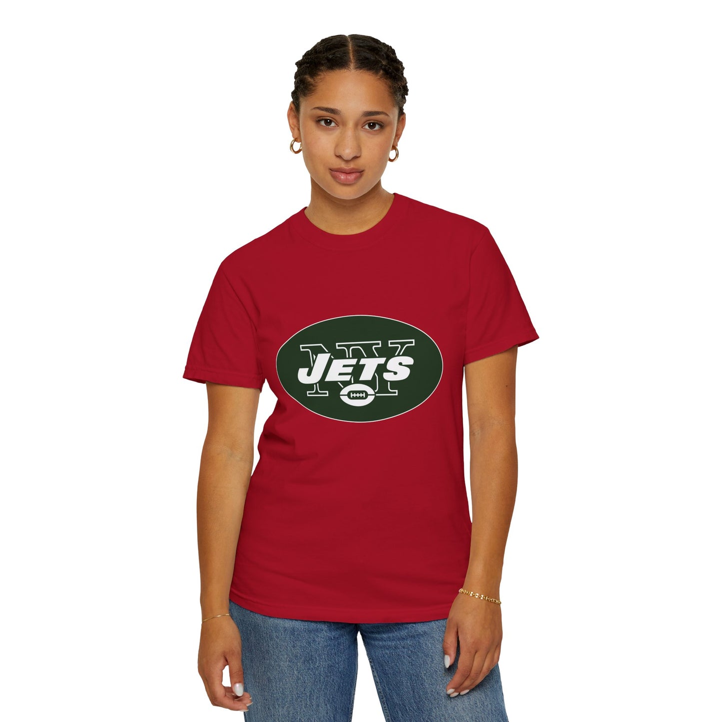 New York Jets Football Products Garment-Dyed T-Shirt – Premium Cotton Tee for Customization