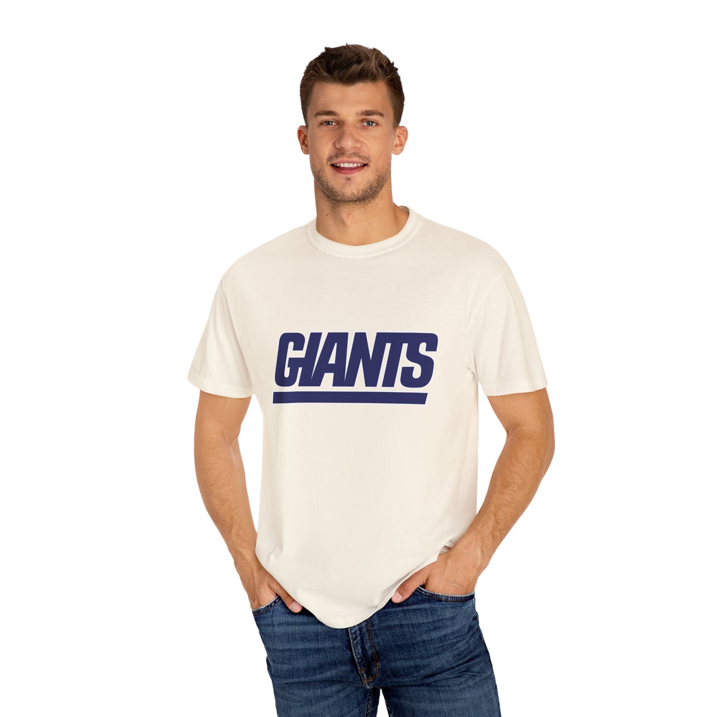 New York Giants Gear Garment-Dyed T-Shirt – Premium Cotton Tee for Customization