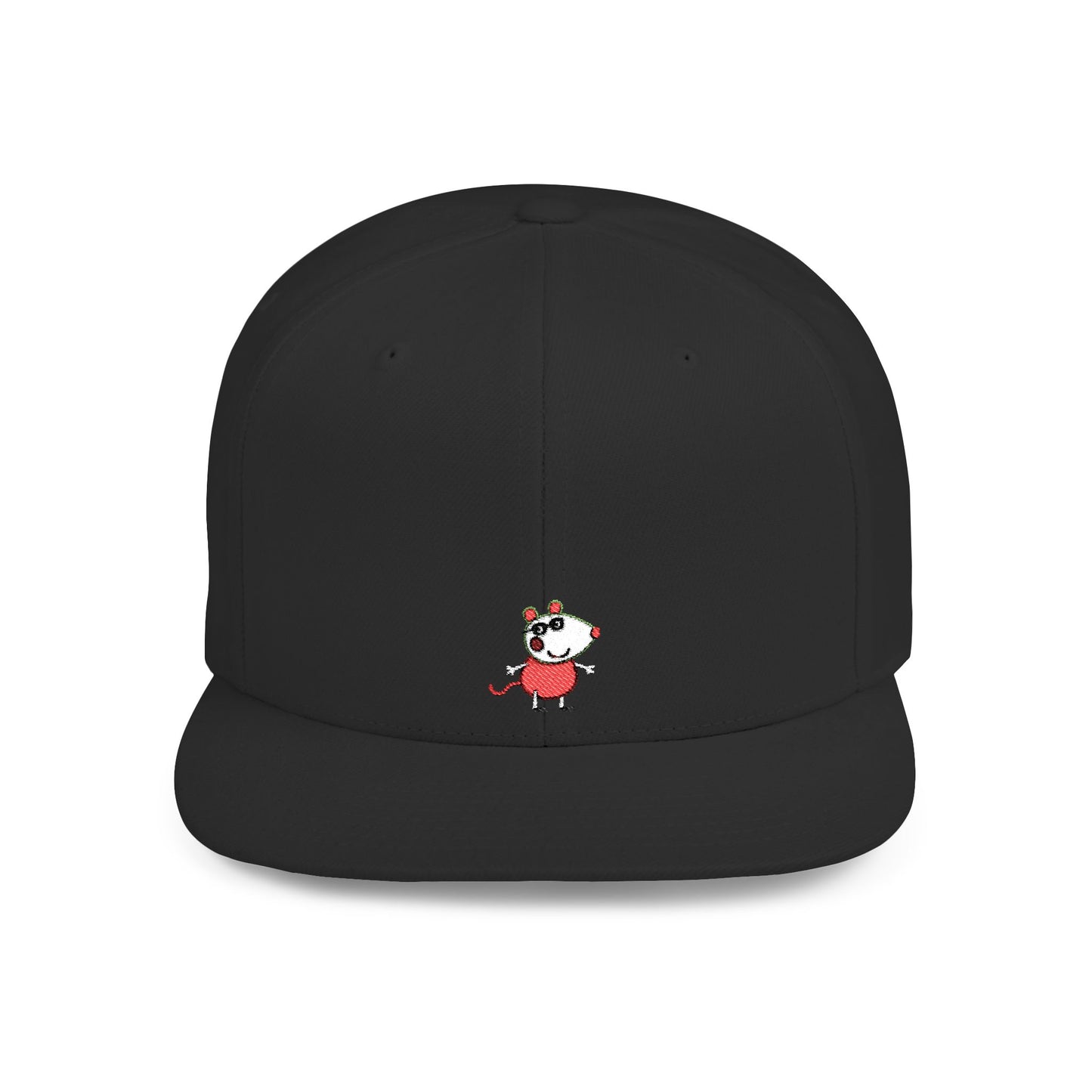 Icons Embroidered Peppa Flat Bill Snapback – Lightweight, Custom Fit, Premium Quality