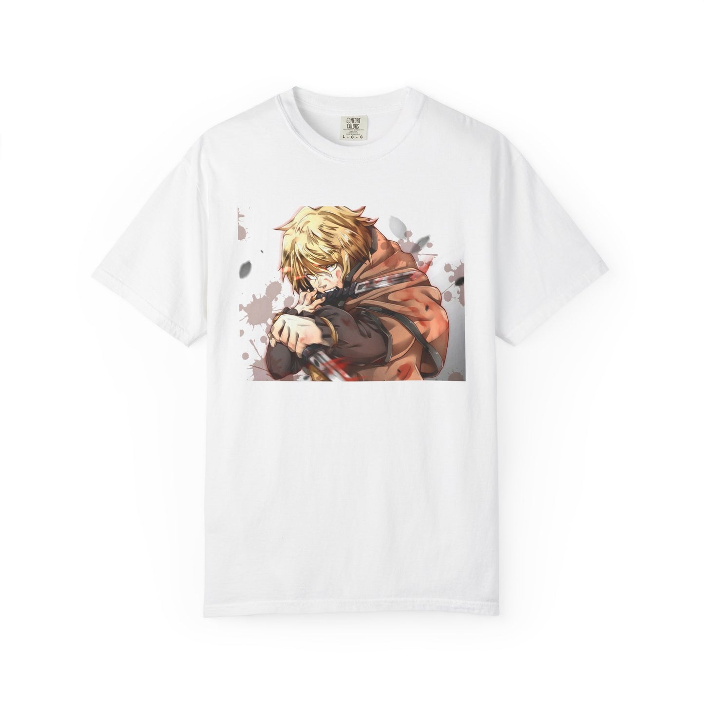 Vinland Saga Manga Garment-Dyed T-Shirt – Premium Cotton Tee for Customization