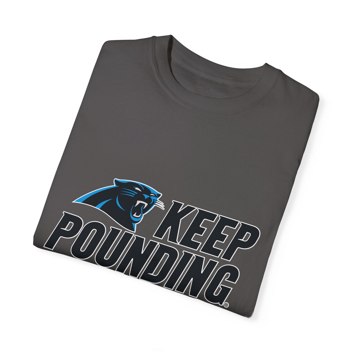 Carolina Panthers Keep Pounding Garment-Dyed T-Shirt – Premium Cotton Tee for Customization