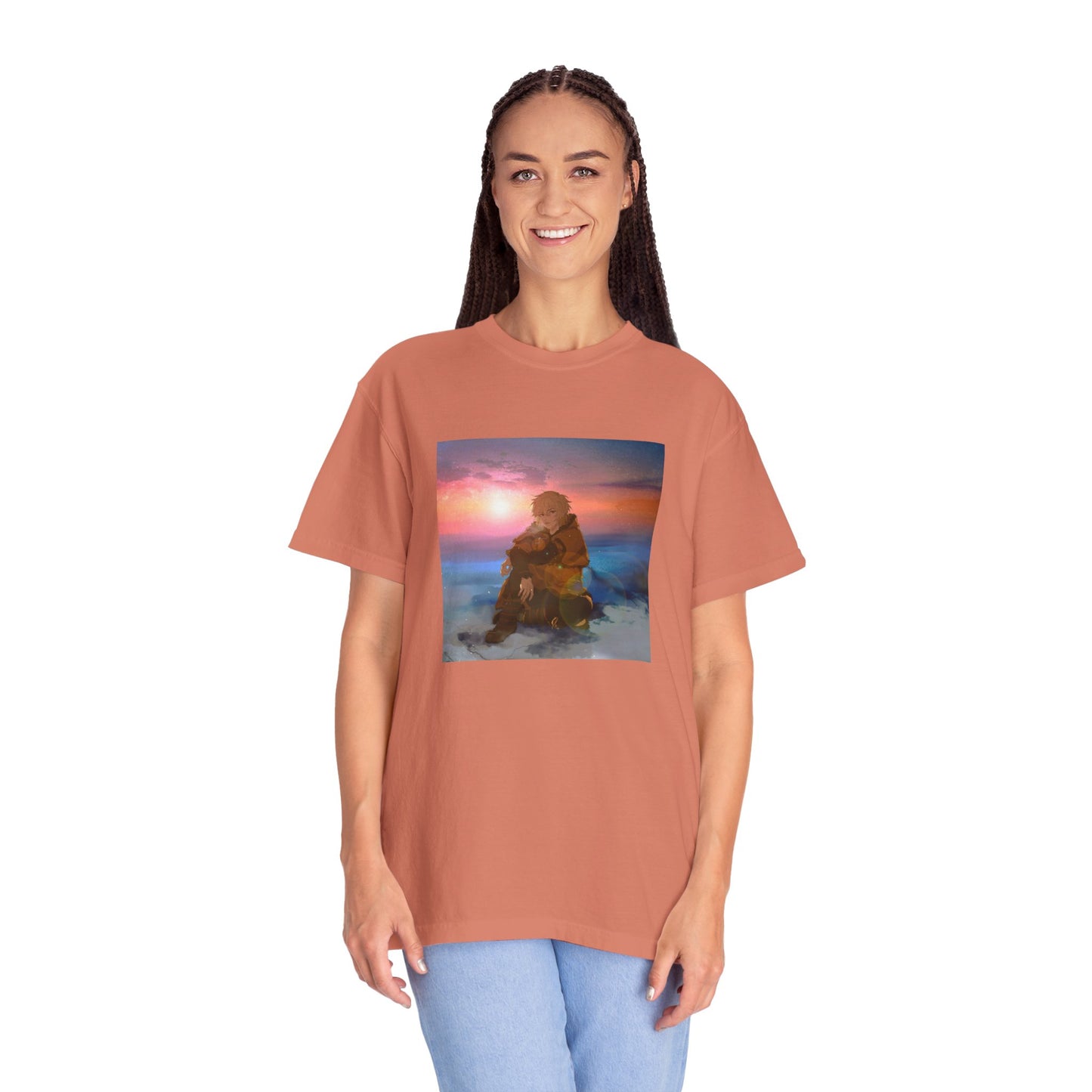 Vinland Saga Thorfinn Garment-Dyed T-Shirt – Premium Cotton Tee for Customization