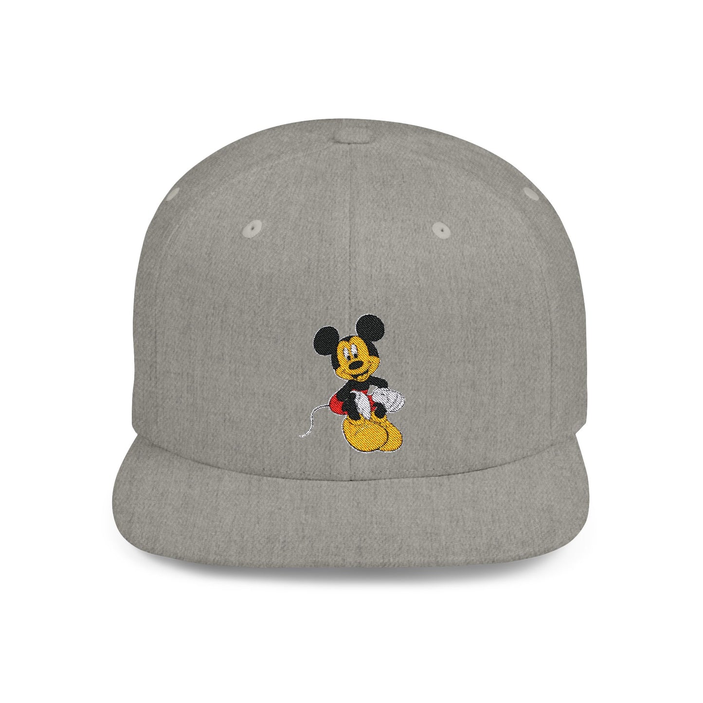 Mickey Mouse Smiling Disney Flat Bill Snapback – Lightweight, Custom Fit, Premium Quality