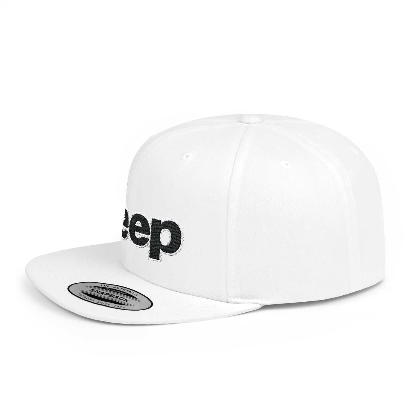 Jeep Flat Bill Snapback – Lightweight, Custom Fit, Premium Quality