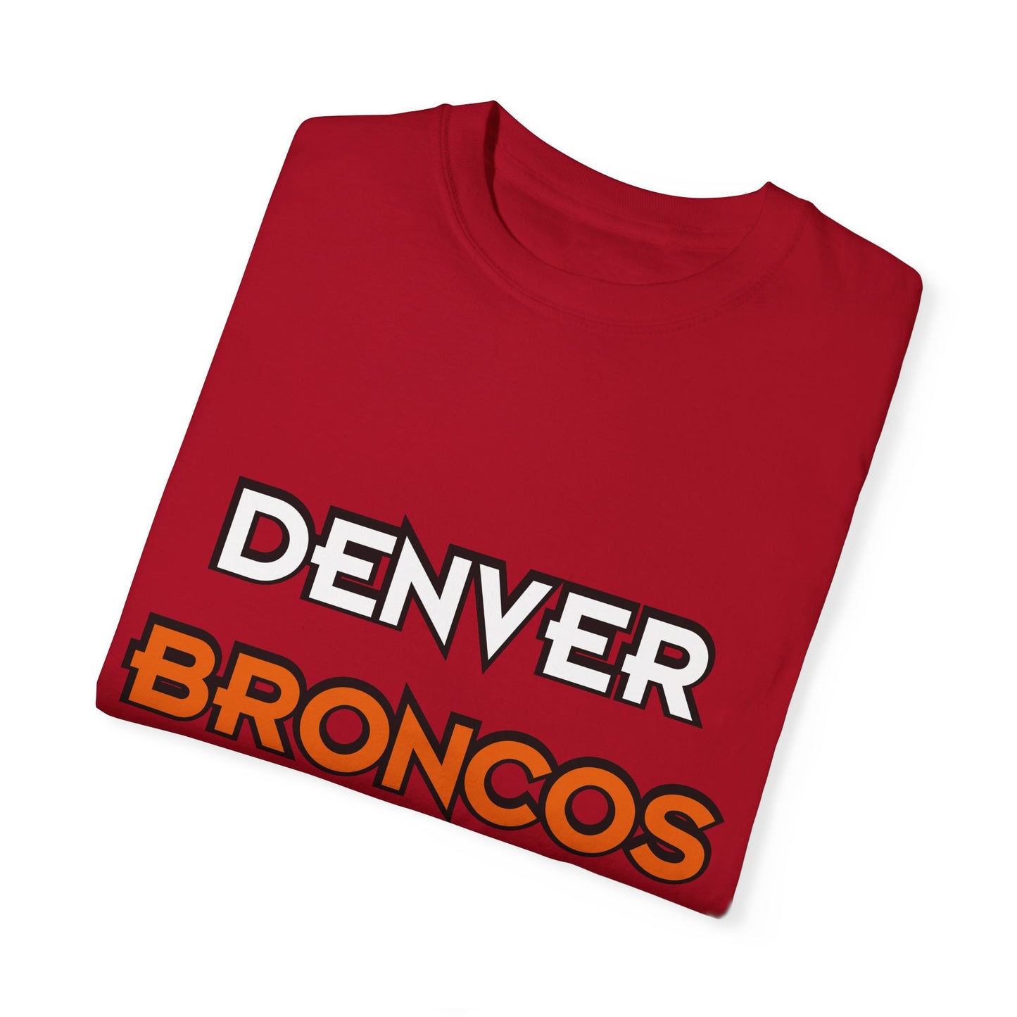 Denver Broncos Pride Garment-Dyed T-Shirt – Premium Cotton Tee for Customization