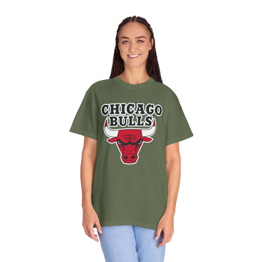 Chicago Bulls NBA Garment-Dyed T-Shirt – Premium Cotton Tee for Customization