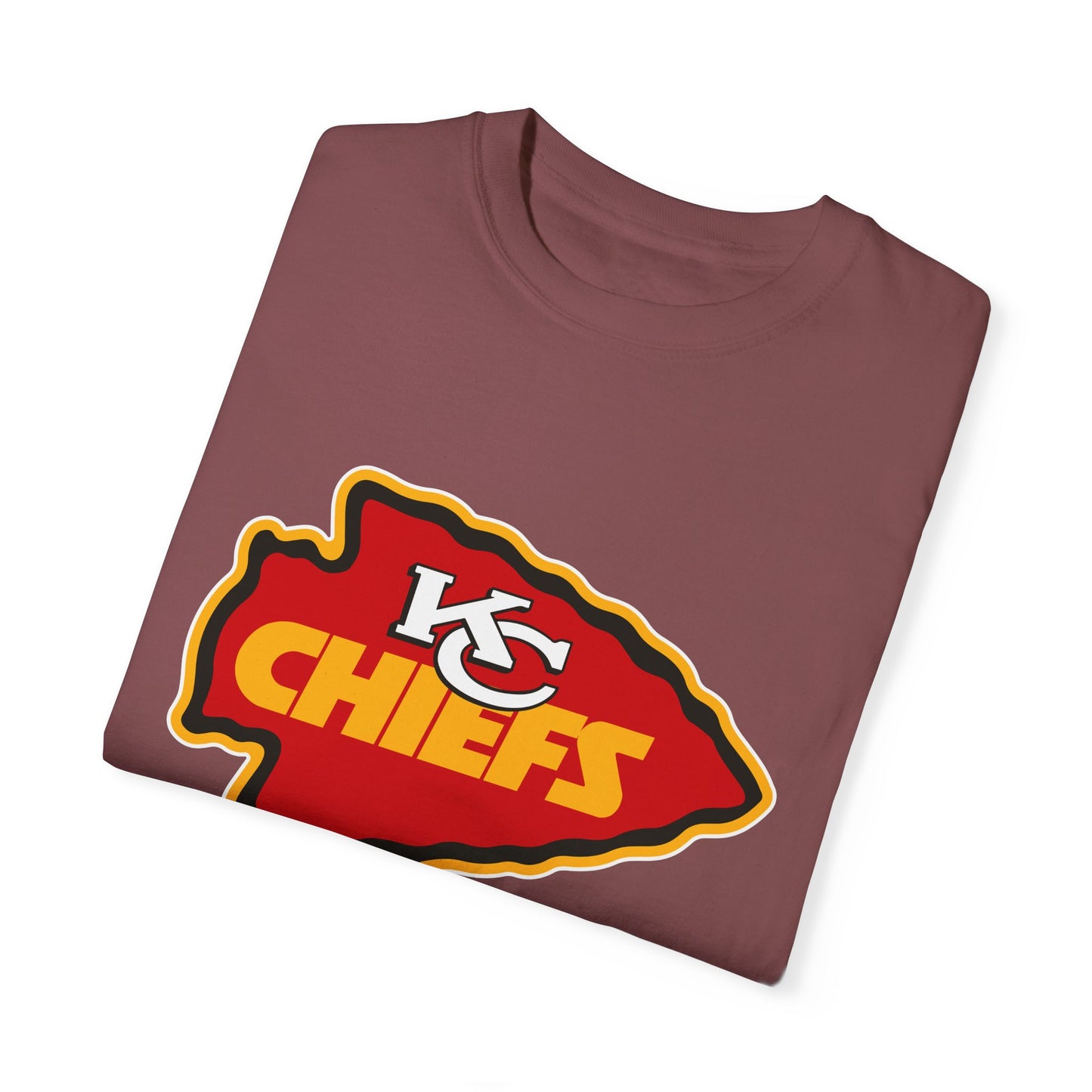 Kansas City Chiefs Apparel Garment-Dyed T-Shirt – Premium Cotton Tee for Customization