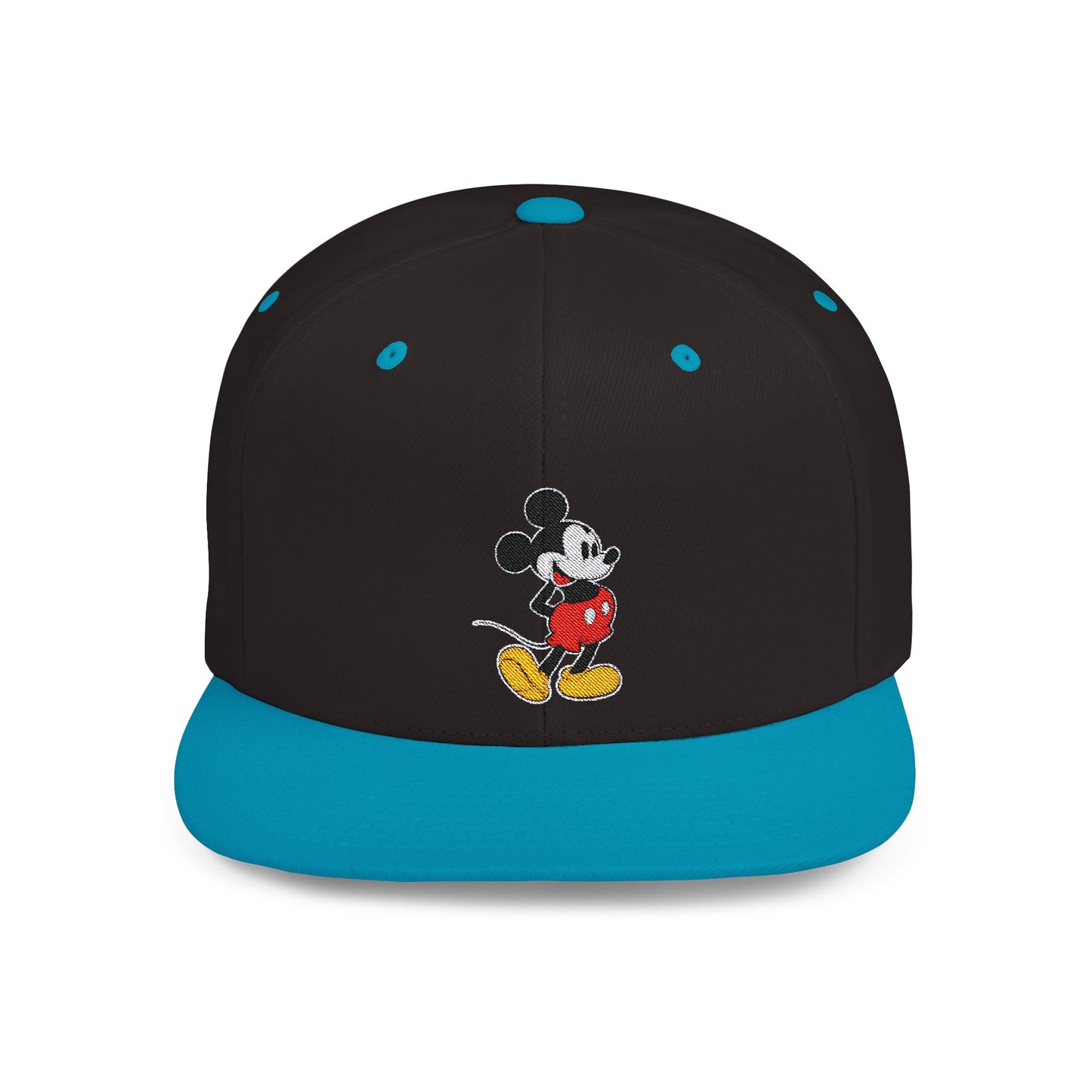 Mickey Mouse Art Flat Bill Snapback – Lightweight, Custom Fit, Premium Quality