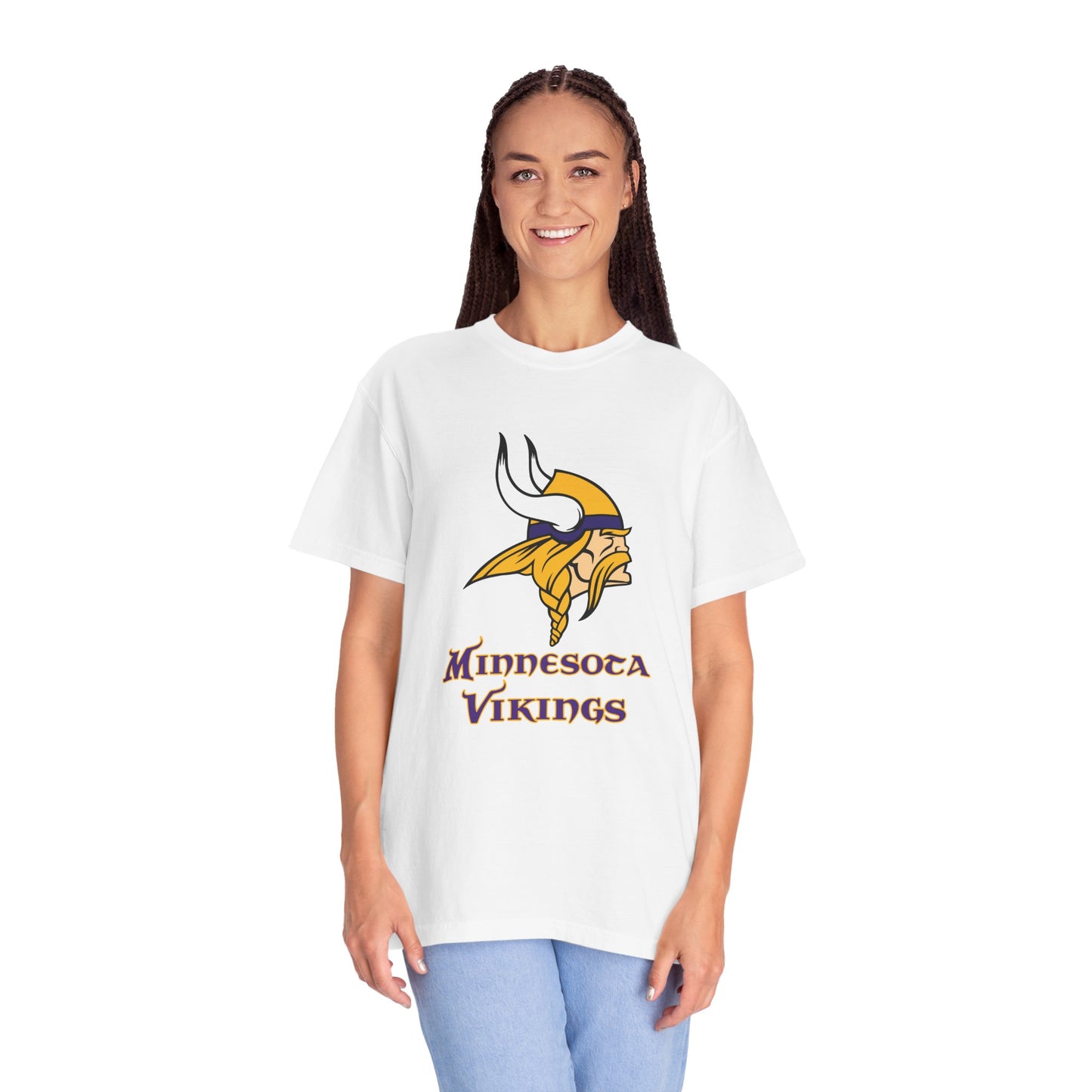 Minnesota Vikings Merchandise Garment-Dyed T-Shirt – Premium Cotton Tee for Customization