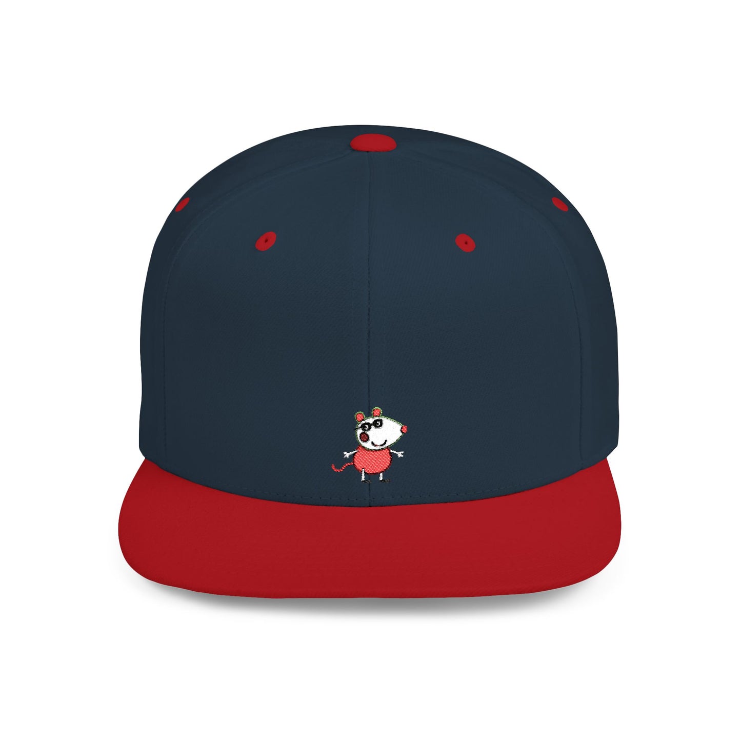 Icons Embroidered Peppa Flat Bill Snapback – Lightweight, Custom Fit, Premium Quality