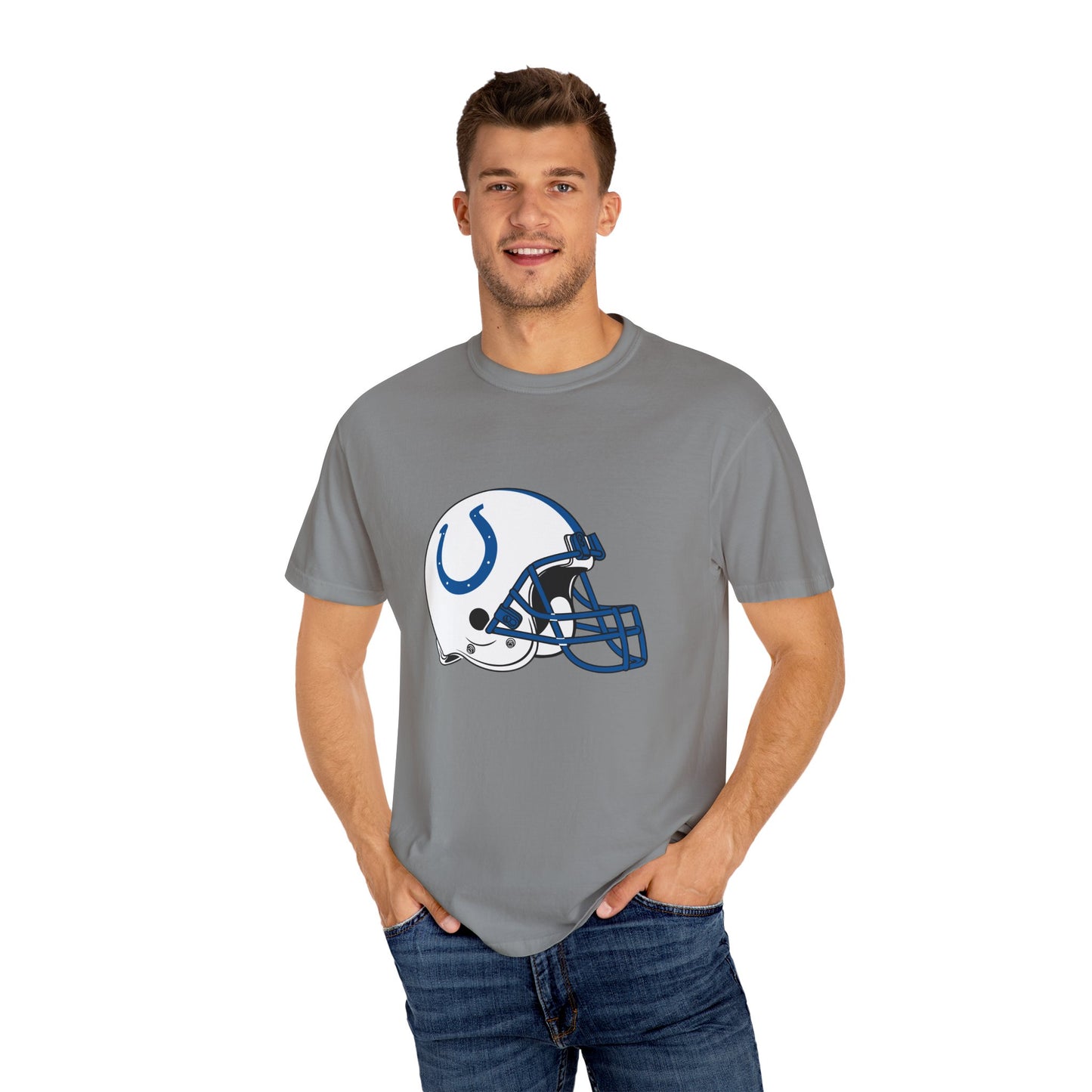 Indianapolis Colts Merchandise Garment-Dyed T-Shirt – Premium Cotton Tee for Customization