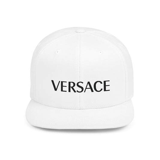 Versace Flat Bill Snapback – Lightweight, Custom Fit, Premium Quality