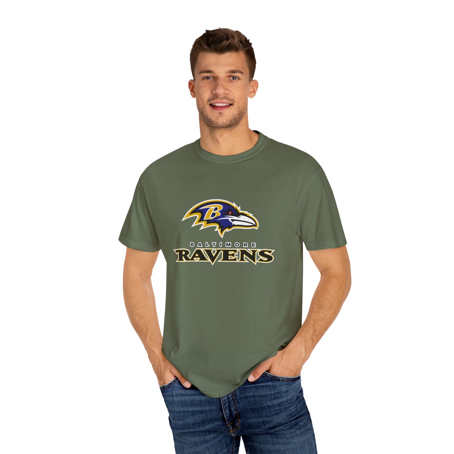 Baltimore Ravens Fan Gifts Garment-Dyed T-Shirt – Premium Cotton Tee for Customization