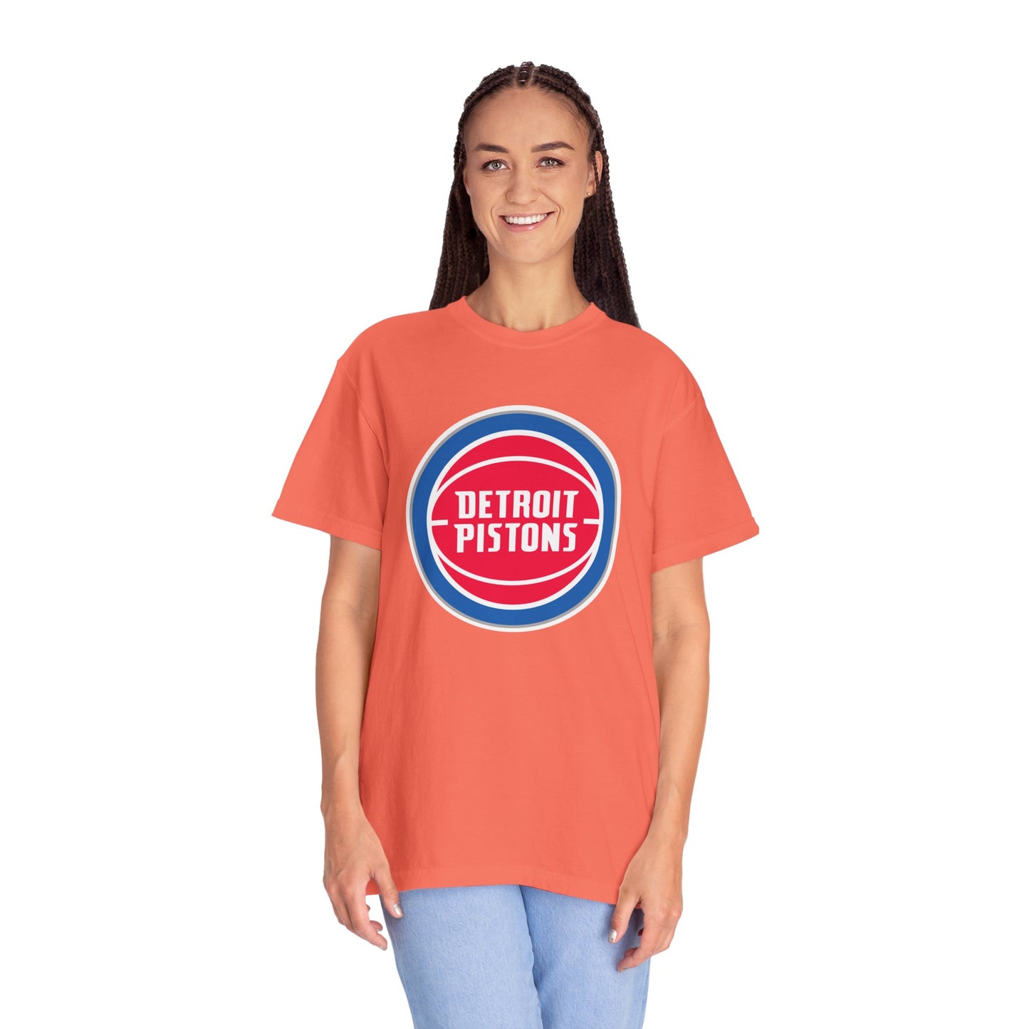 Detroit Pistons Built Different Garment-Dyed T-Shirt – Premium Cotton Tee for Customization