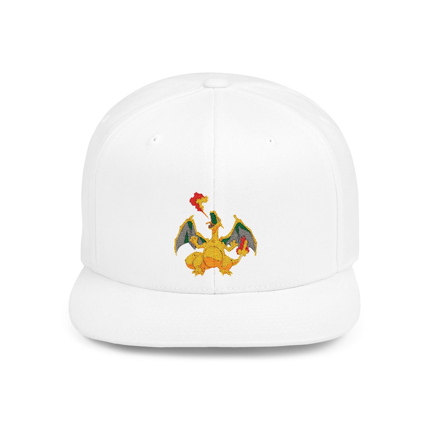 Charizard Pokemon Flat Bill Snapback – Lightweight, Custom Fit, Premium Quality