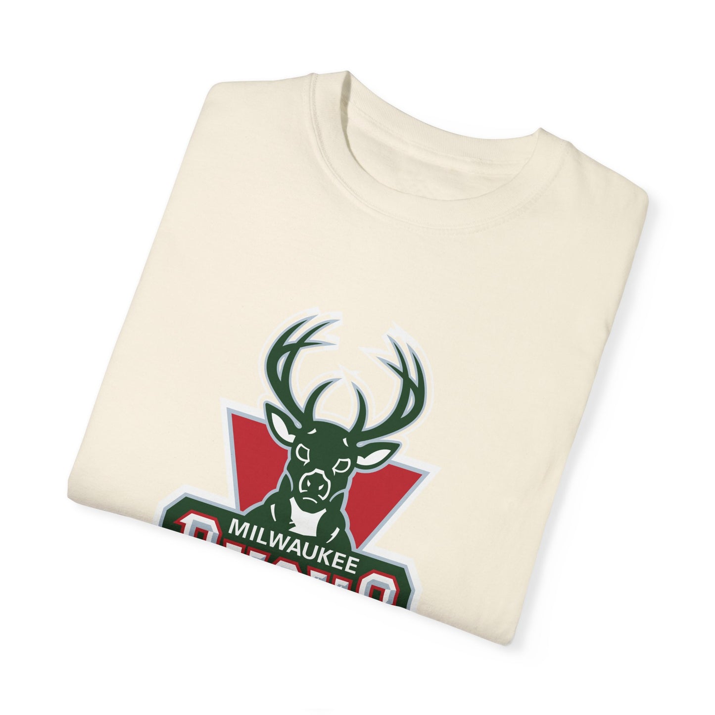 Milwaukee Bucks Hoop Lifestyle Garment-Dyed T-Shirt – Premium Cotton Tee for Customization