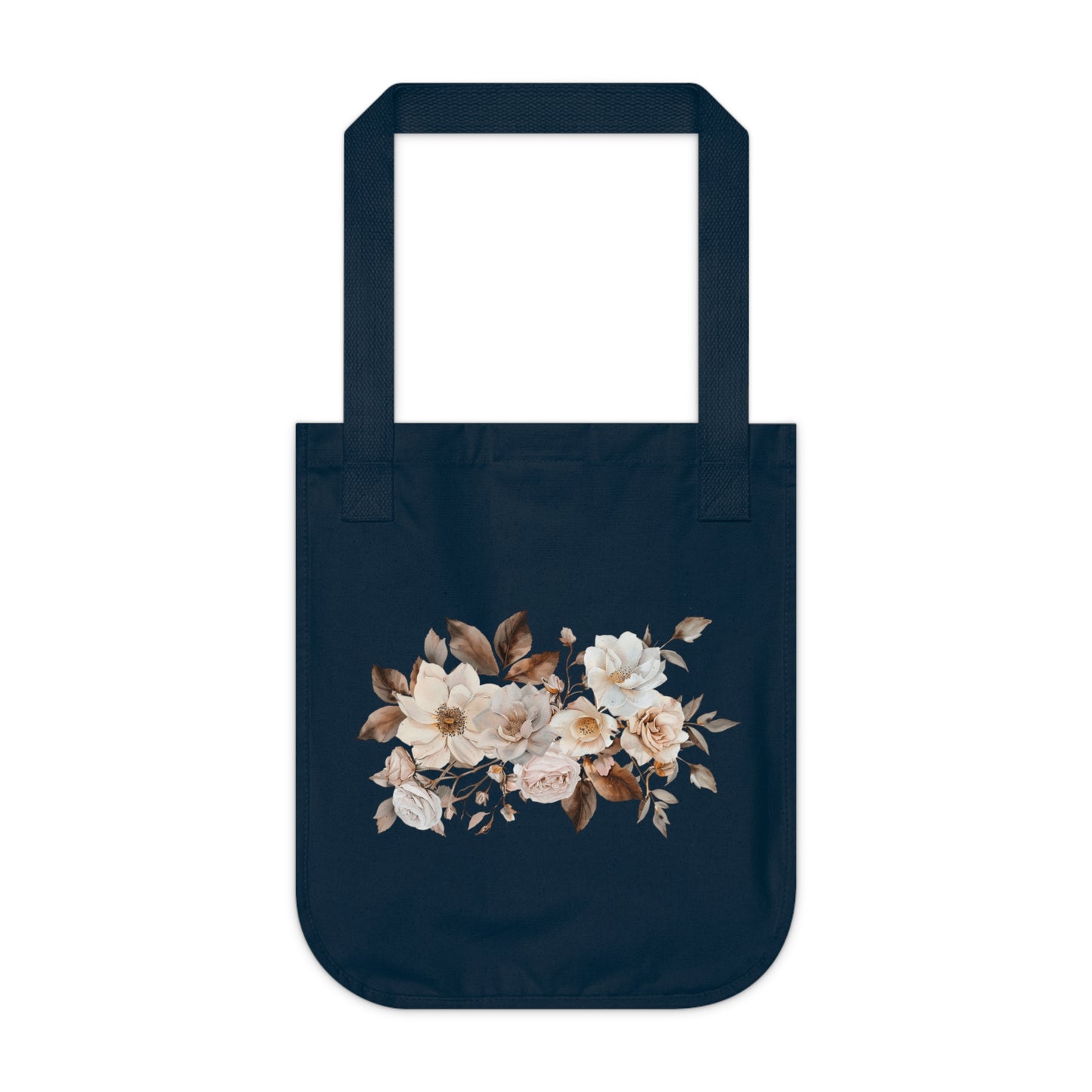 Copy of Copy of Flowers Angels Floral Organic Canvas Tote Bag - Eco-Friendly Carryall for Everyday Use