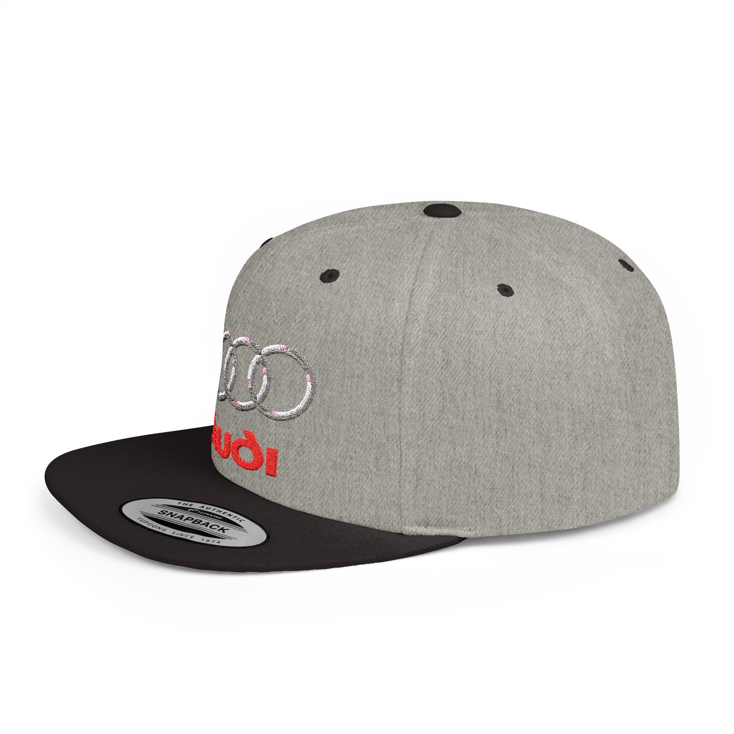 Audi Auto Flat Bill Snapback – Lightweight, Custom Fit, Premium Quality