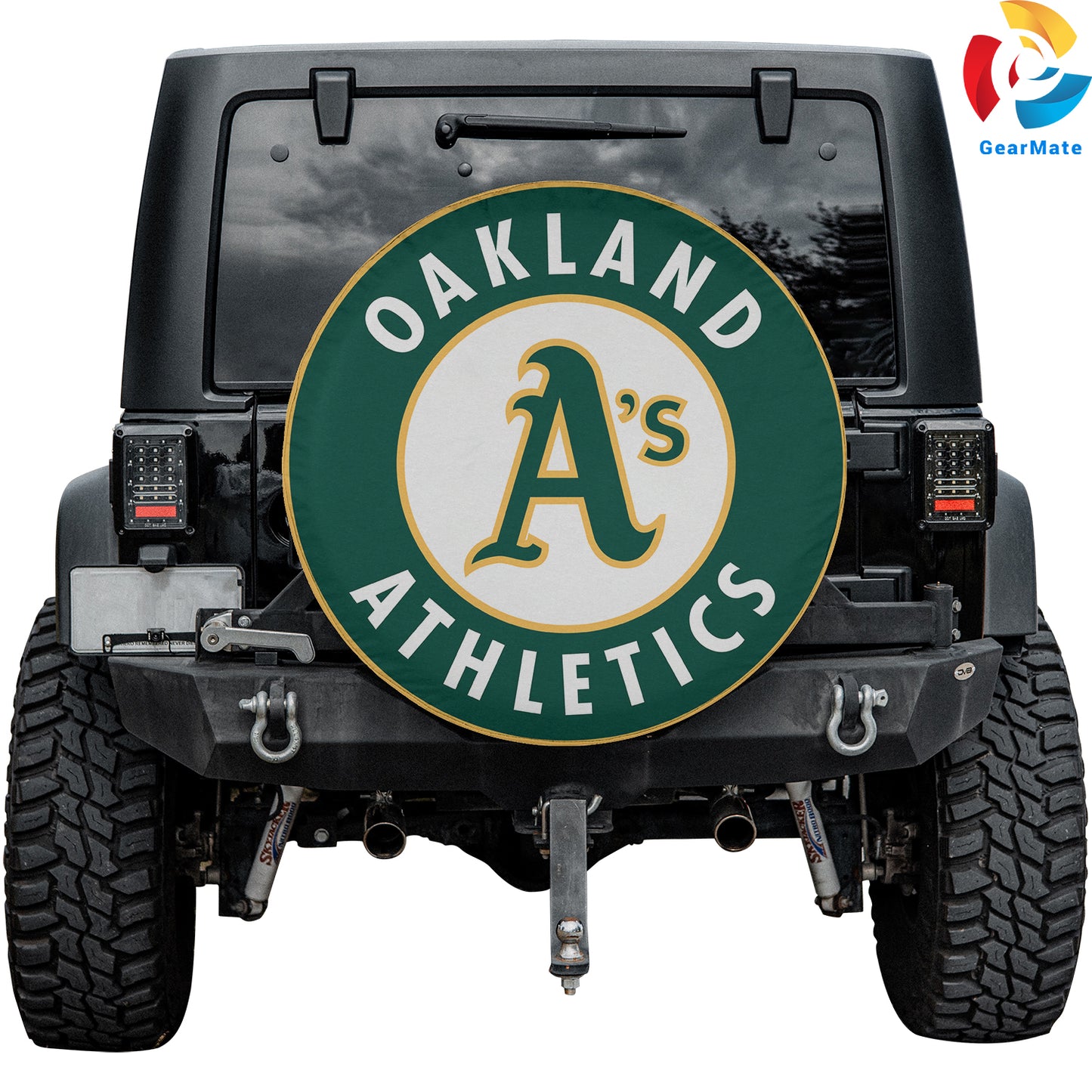 Oakland Athletics Spare Tire Cover – Premium Waterproof UV-Resistant Protector