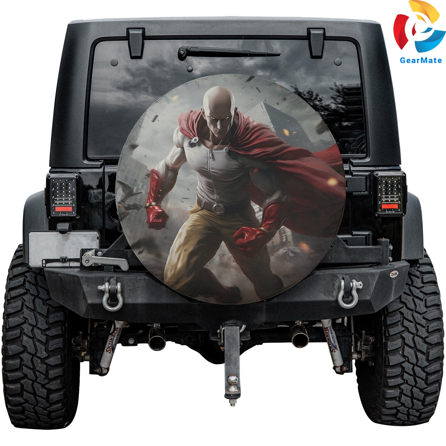 One Punch Man Shonen Jump Spare Tire Cover – Premium Waterproof UV-Resistant Protector