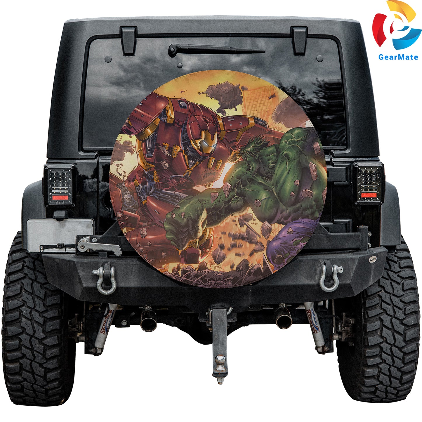 Iron Man Spare Tire Cover – Premium Waterproof UV Resistant Protector
