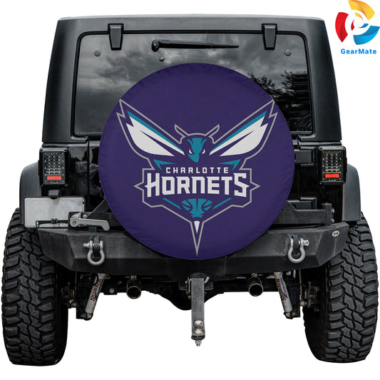 Charlotte Hornets Gear Spare Tire Cover – Premium Waterproof UV-Resistant Protector