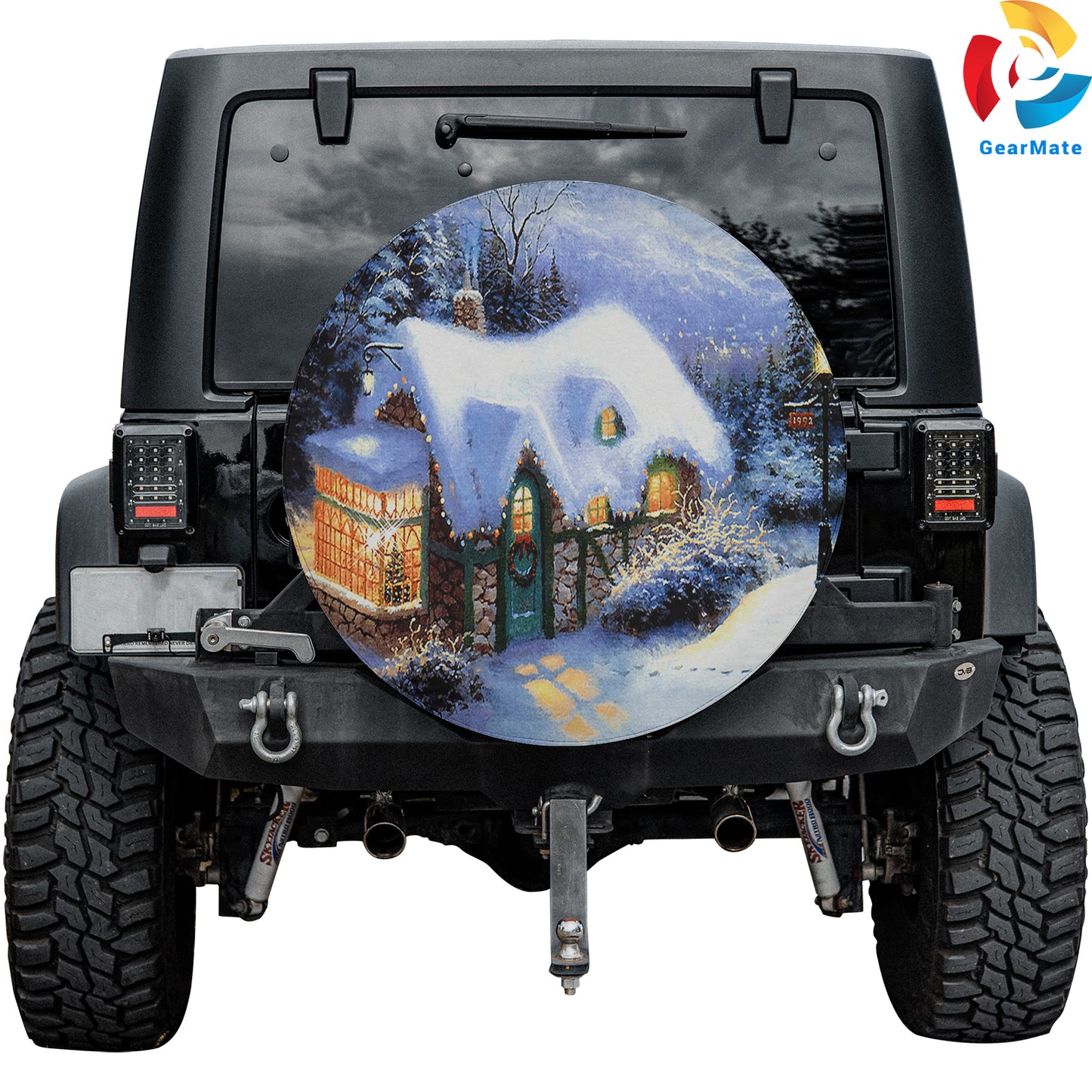 Merry Christmas 2024 Christmas At Home Spare Tire Cover – Premium Waterproof UV Resistant Protector