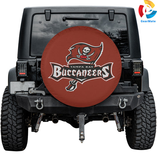 Tampa Bay Buccaneers NFL Fans Gear Spare Tire Cover – Premium Waterproof UV-Resistant Protector