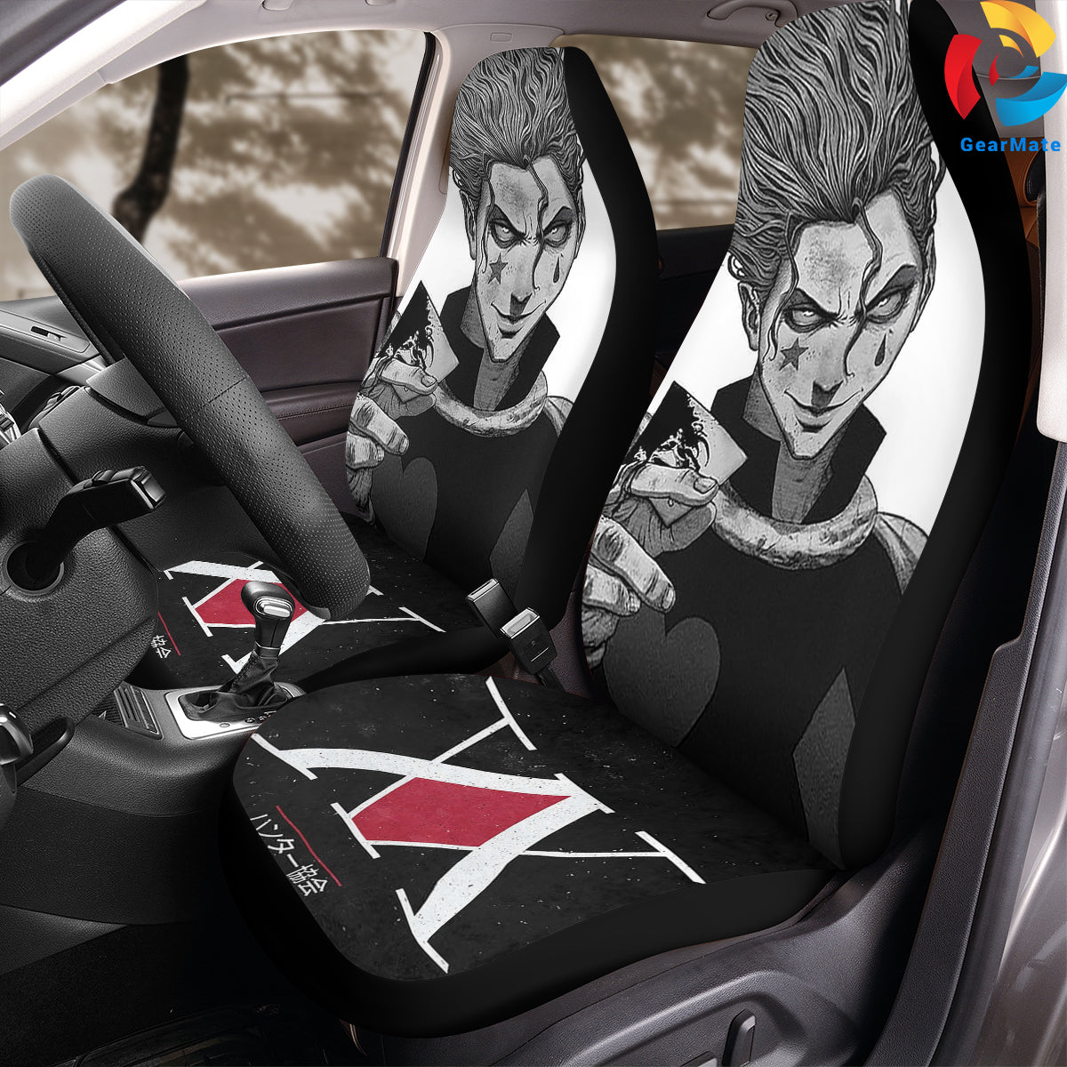 Hunter X Hunter Hisoka Car Seat Covers – High Quality Graphic and Polar Fleece Protector Set