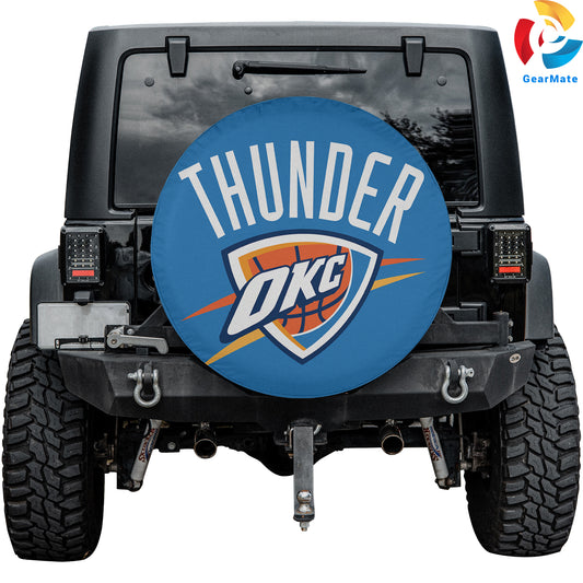 Oklahoma City Thunder Gear Up Spare Tire Cover – Premium Waterproof UV-Resistant Protector