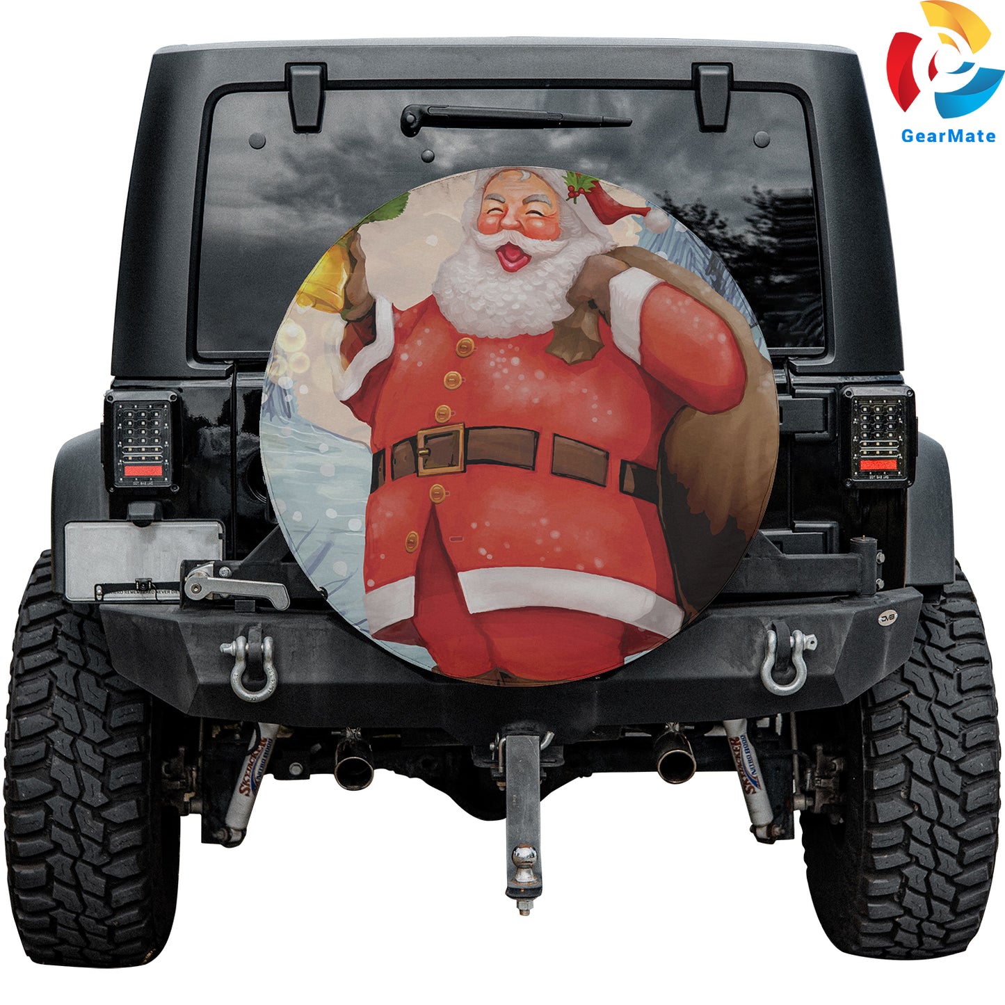 Merry Christmas 2024 Hohoho Spare Tire Cover – Premium Waterproof UV Resistant Protector