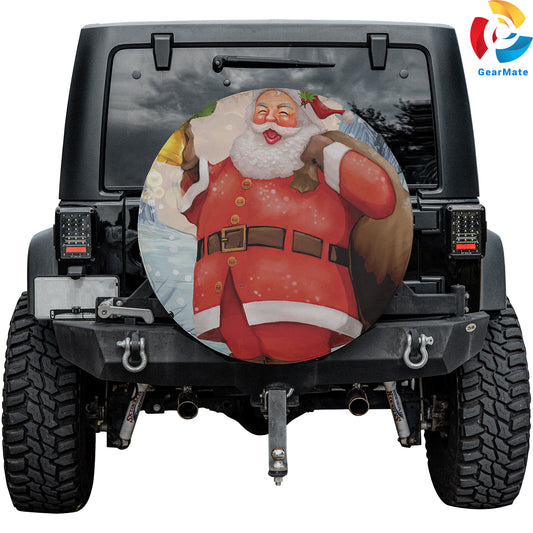 Merry Christmas 2024 Hohoho Spare Tire Cover – Premium Waterproof UV Resistant Protector