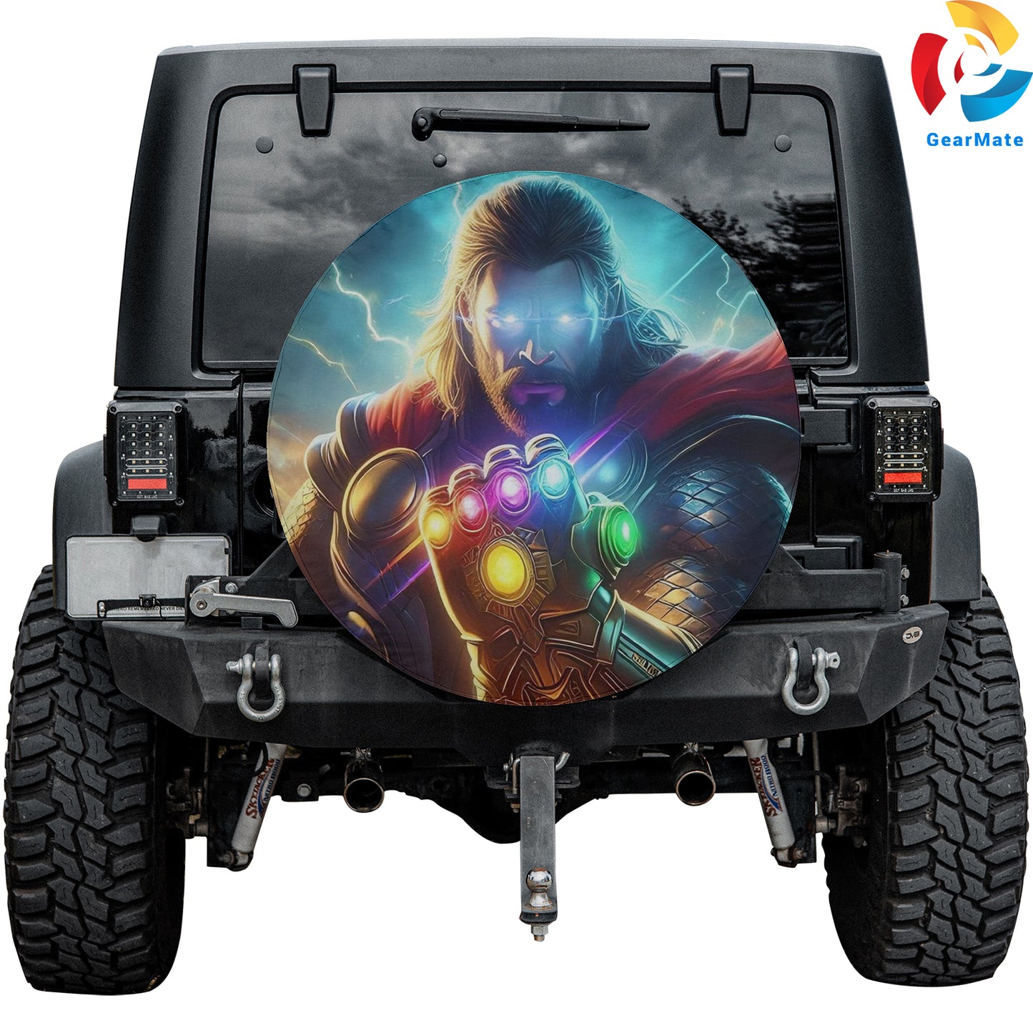 Thor Infinity Stones Spare Tire Cover – Premium Waterproof UV Resistant Protector