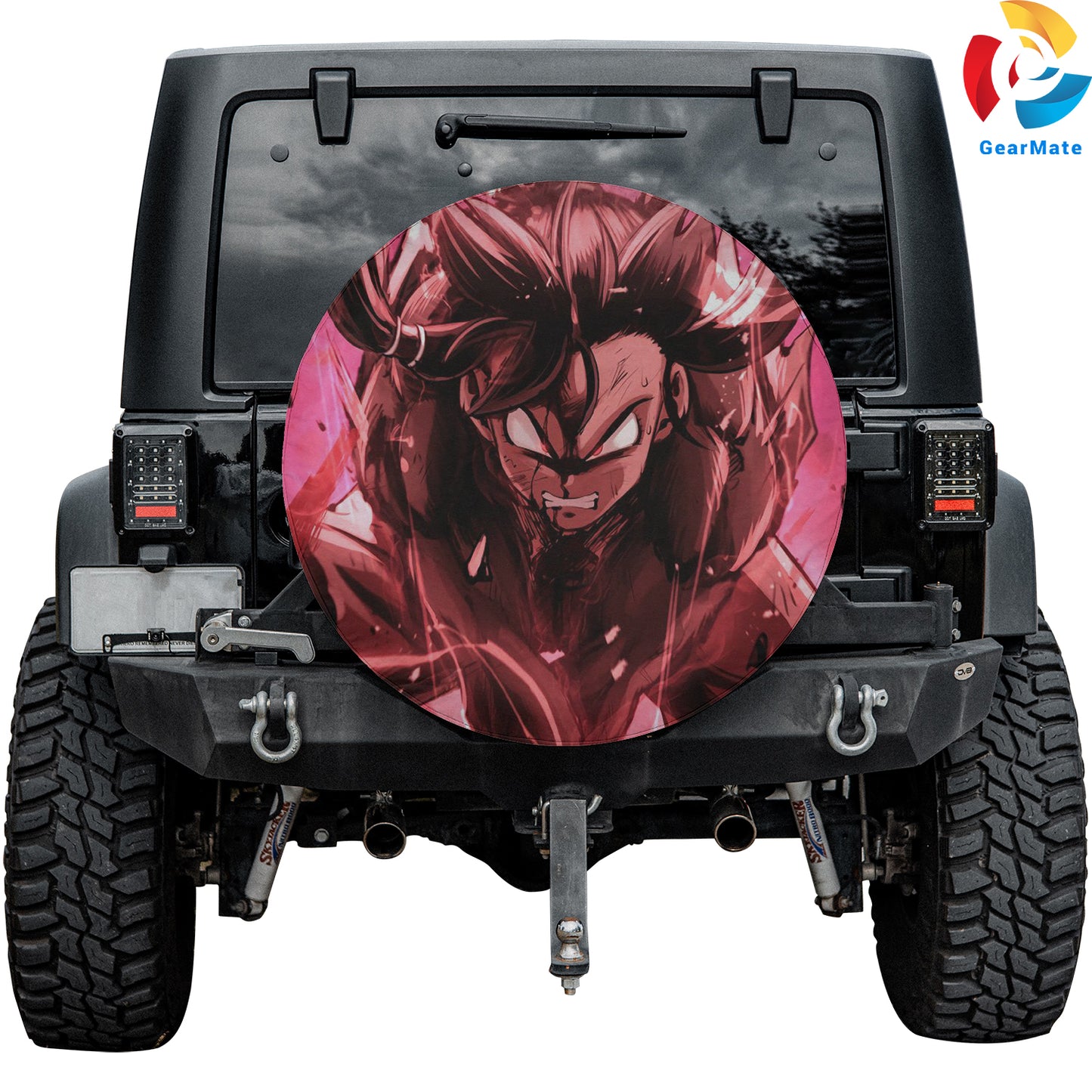 Dragon Ball Pan SSJ4 Fusion Spare Tire Cover – Premium Waterproof UV-Resistant Protector