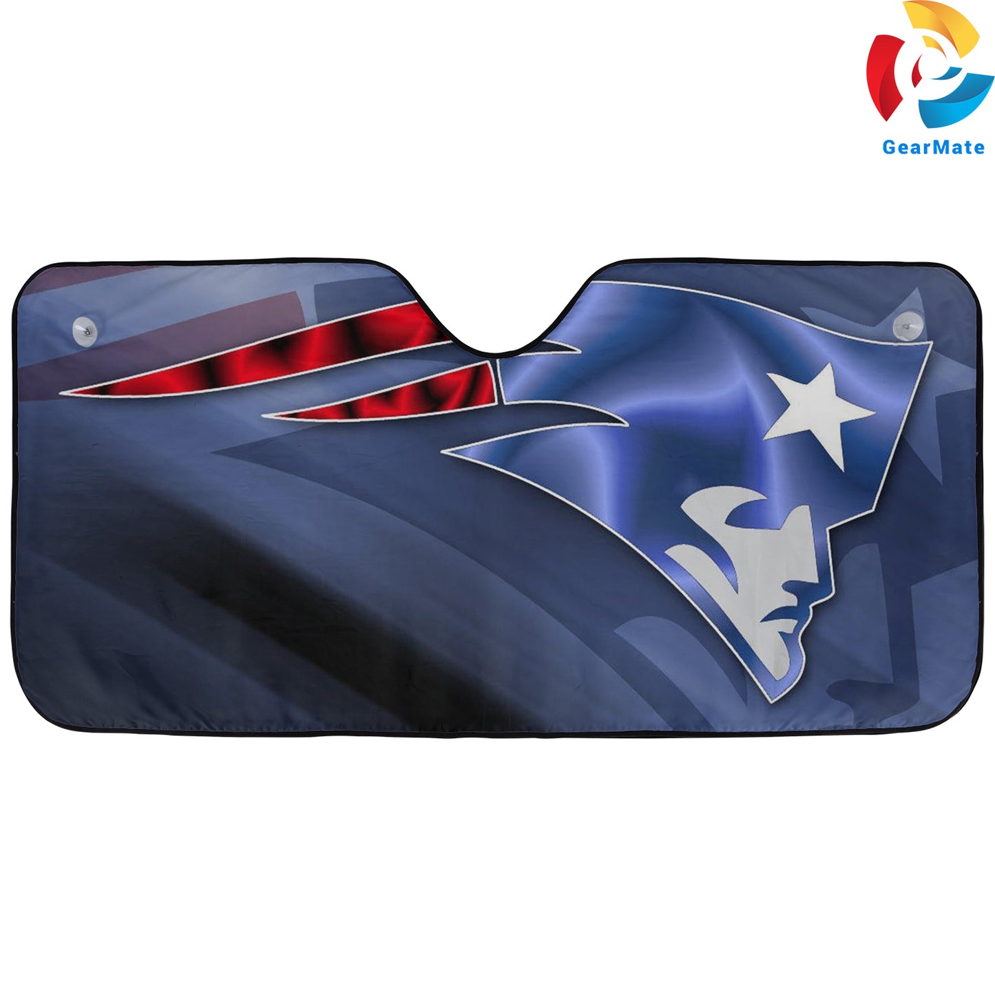 New England Patriots NFL Football Purple Car Cover Reflective Car Sunshade – Premium Heat & UV Protection, Universal Fit