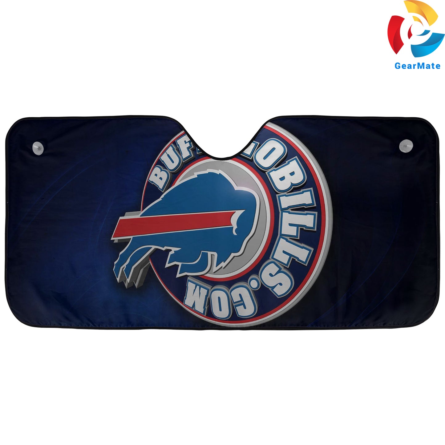 Football Team Buffalo Bills NFL Badge Reflective Car Sunshade – Premium Heat & UV Protection, Universal Fit