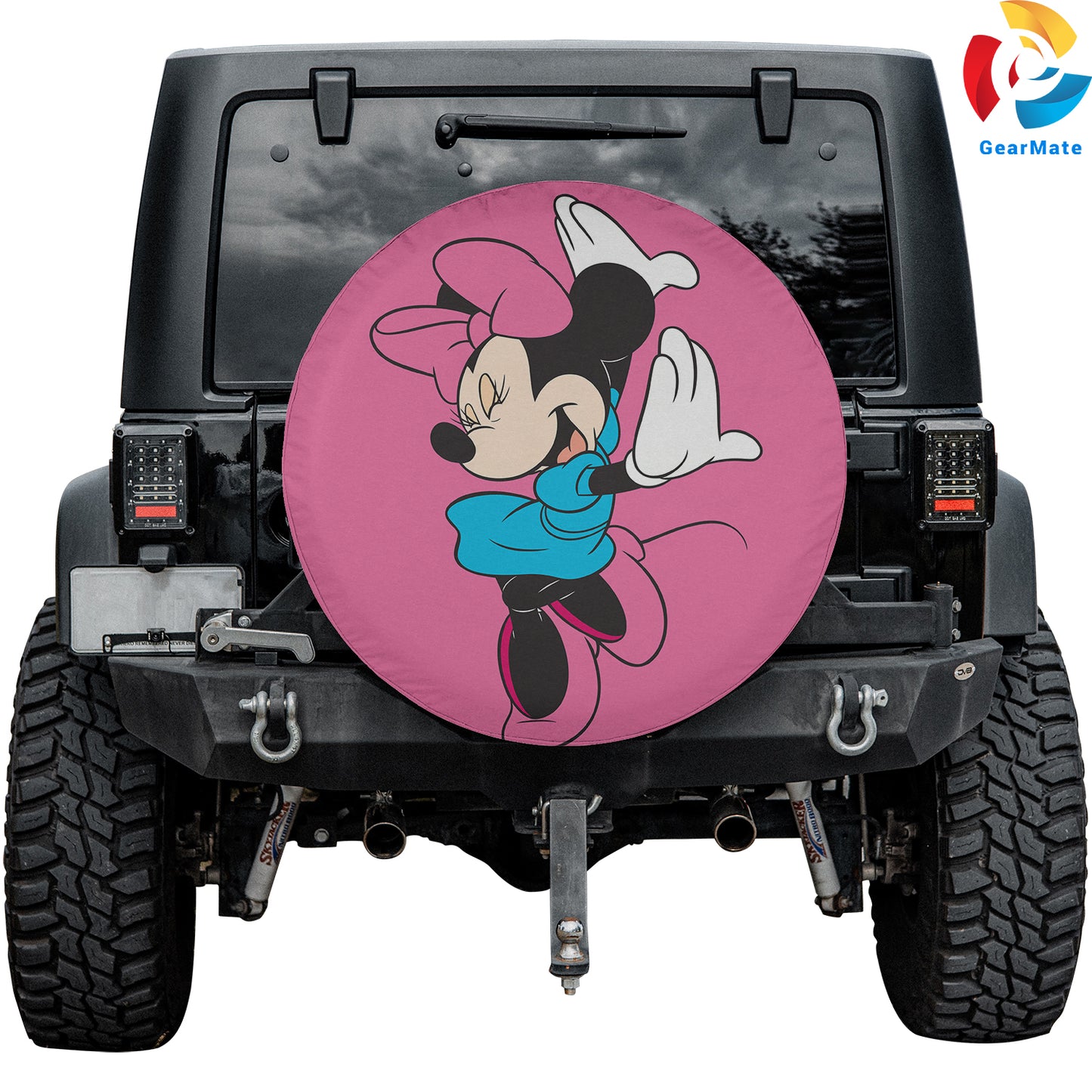 Minnie Mouse Dancing Ball Spare Tire Cover – Premium Waterproof UV Resistant Protector