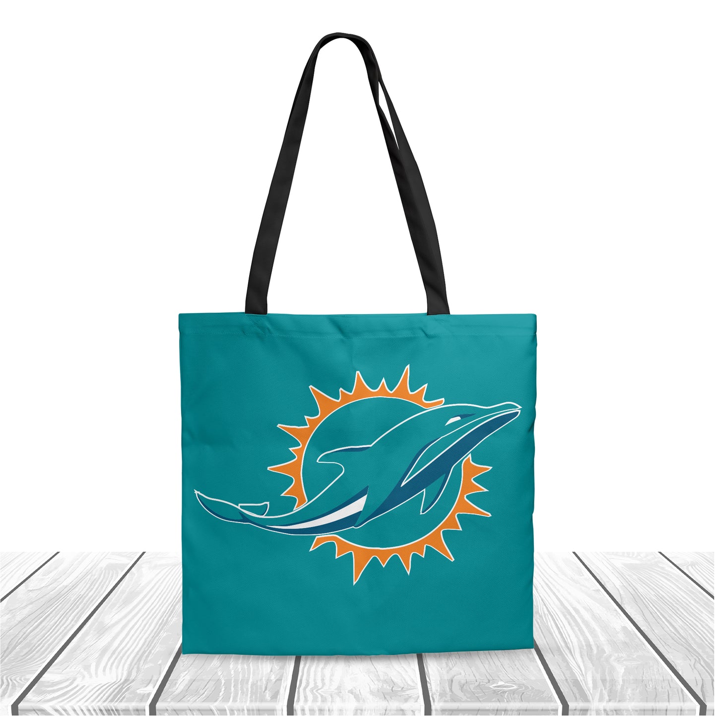 Miami Dolphins NFL Polyester Canvas Tote Bag – Durable and Stylish