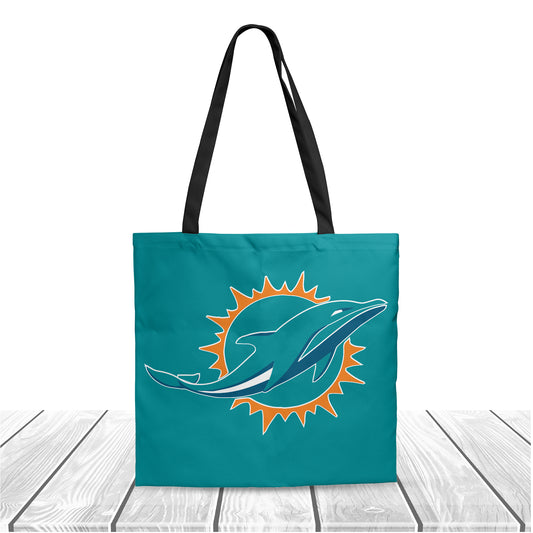 Miami Dolphins NFL Polyester Canvas Tote Bag – Durable and Stylish