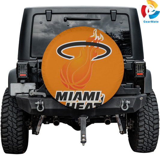 Miami Heat NBA Spare Tire Cover – Premium Waterproof UV-Resistant Protector