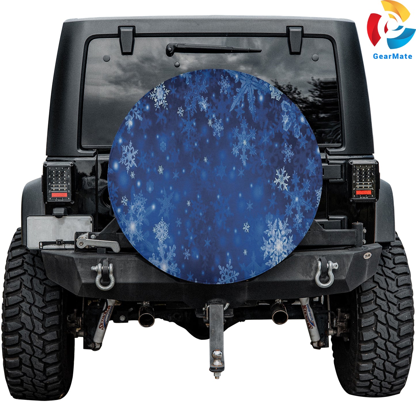 Merry Christmas 2024 Holiday Shimmer Spare Tire Cover – Premium Waterproof UV Resistant Protector