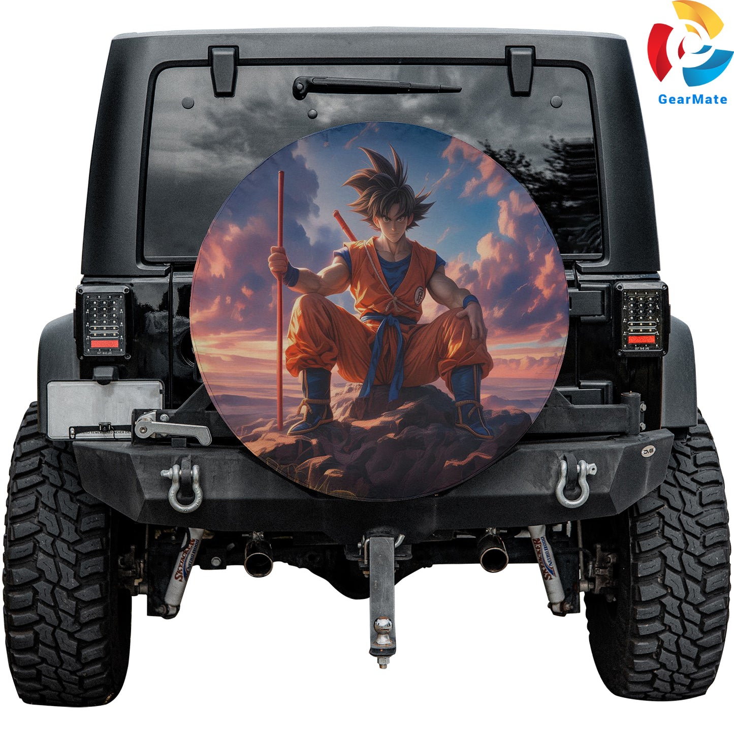 Goku Power Pole Dragon Ball Spare Tire Cover – Premium Waterproof UV-Resistant Protector