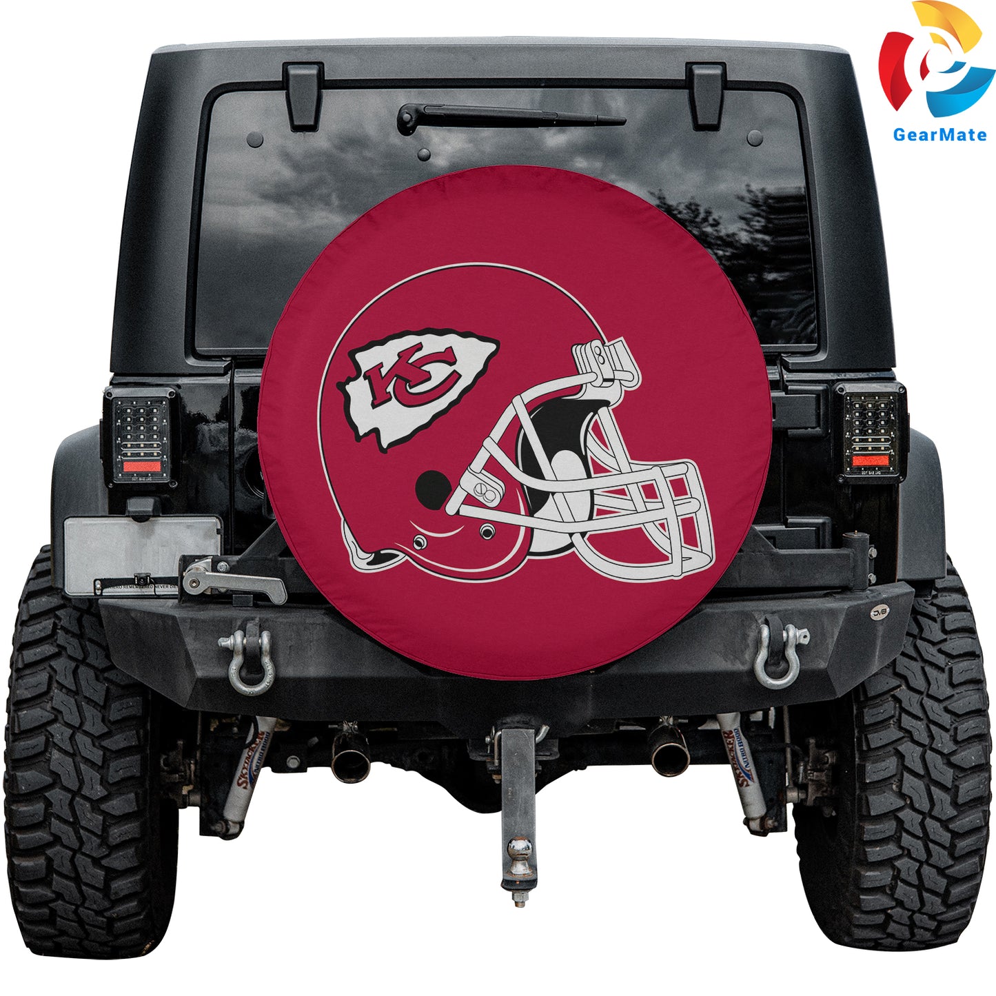 Kansas City Chiefs NFL Spare Tire Cover – Premium Waterproof UV-Resistant Protector