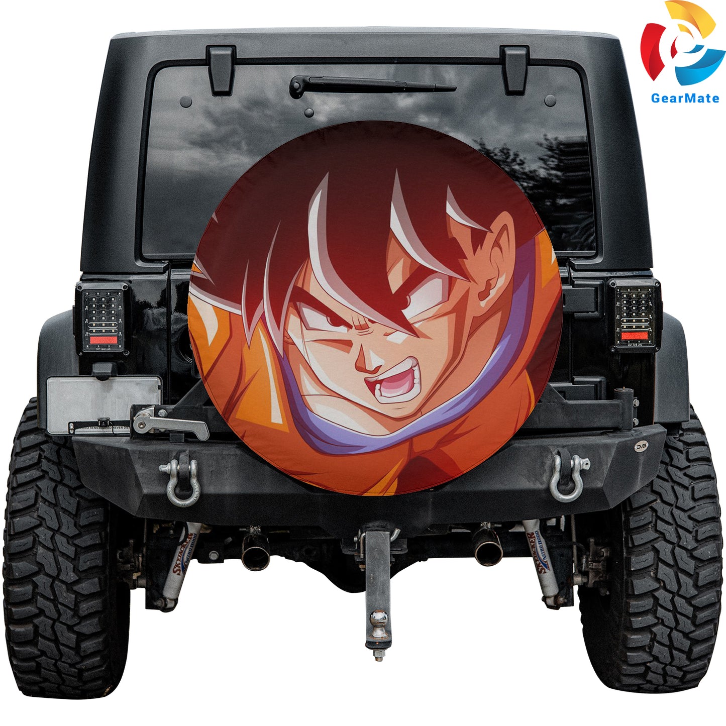 Dragon Ball Train Like Goku Spare Tire Cover – Premium Waterproof UV-Resistant Protector
