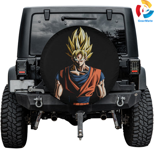 Dragon Ball Goku AMOLED Spare Tire Cover – Premium Waterproof UV-Resistant Protector