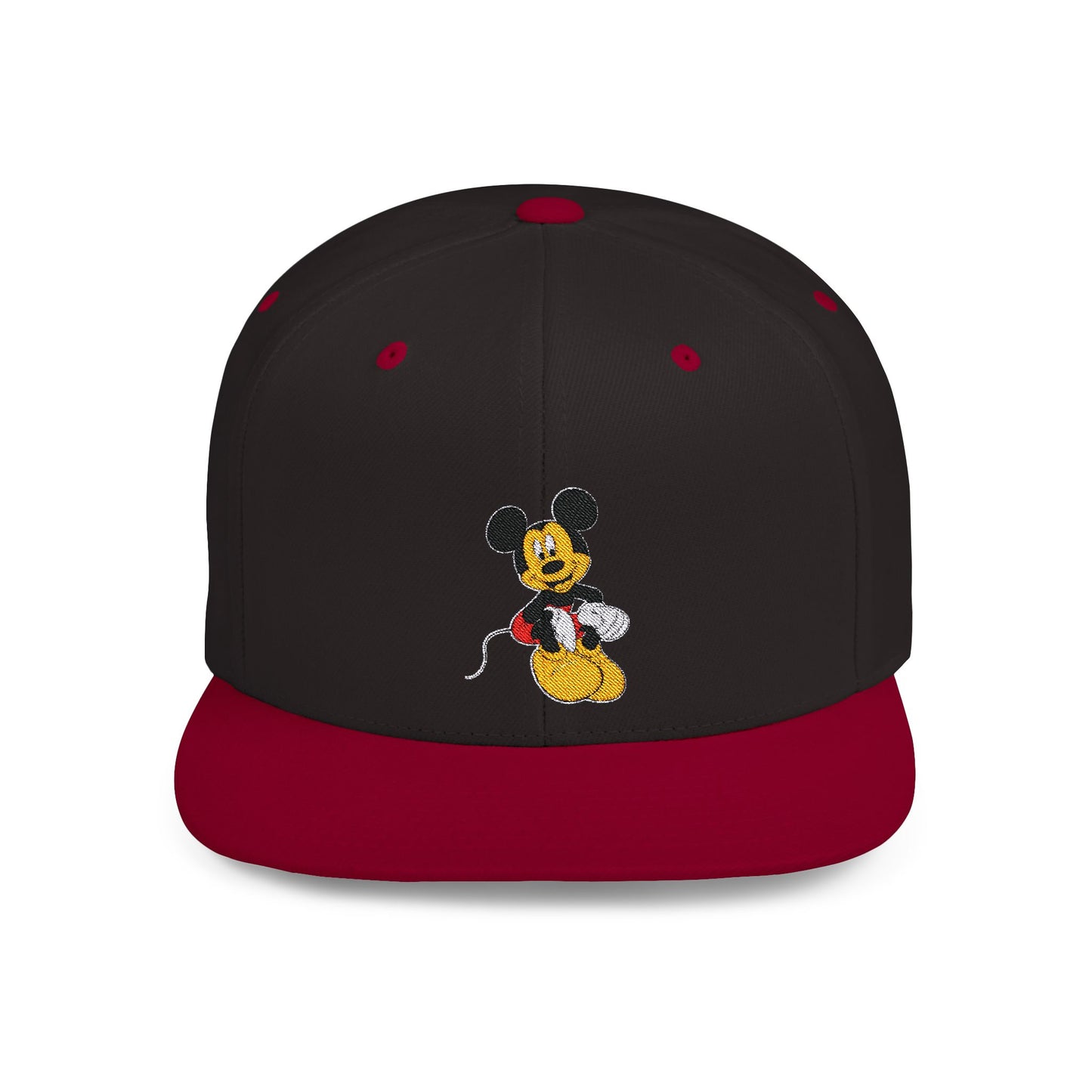 Mickey Mouse Smiling Disney Flat Bill Snapback – Lightweight, Custom Fit, Premium Quality