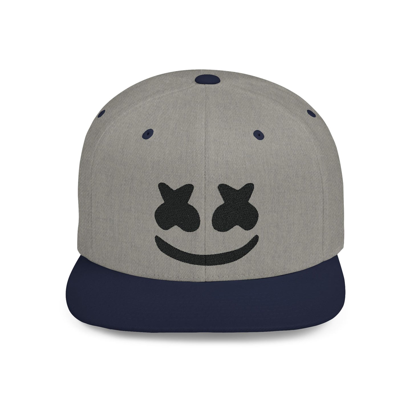 Marshmello Flat Bill Snapback – Lightweight, Custom Fit, Premium Quality