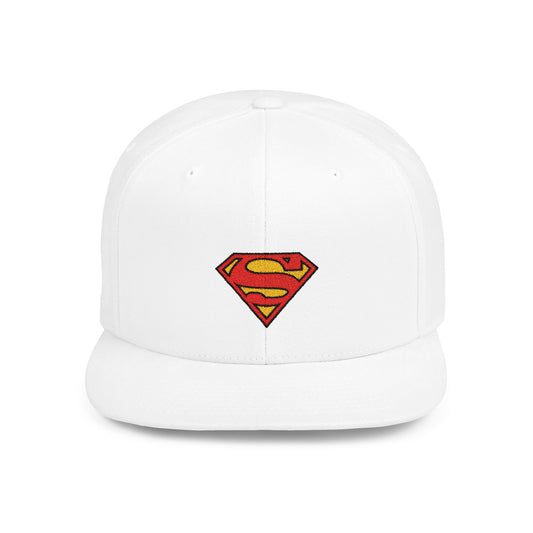 Superman Flat Bill Snapback – Lightweight, Custom Fit, Premium Quality