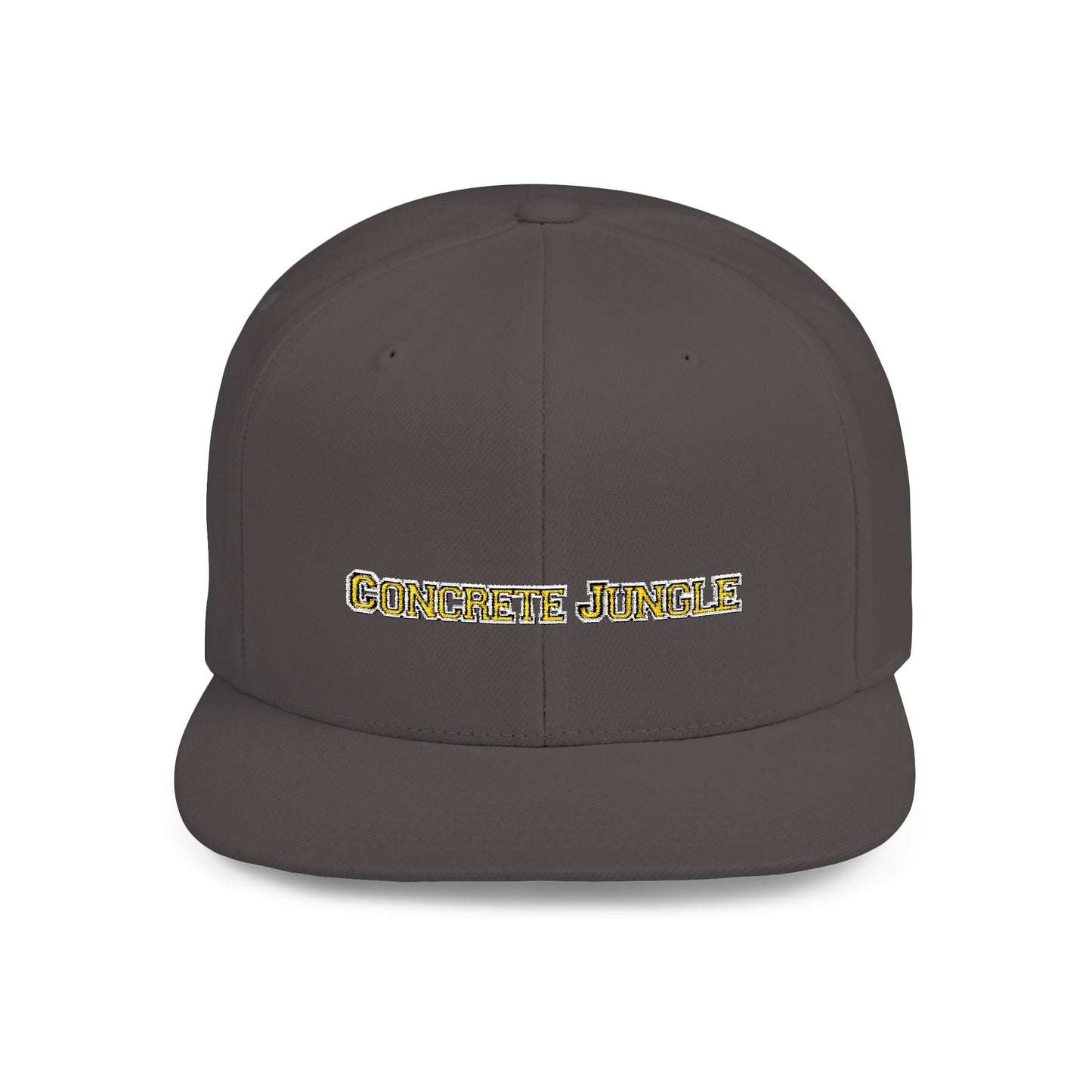 Text Concrete Jungle Flat Bill Snapback – Lightweight, Custom Fit, Premium Quality